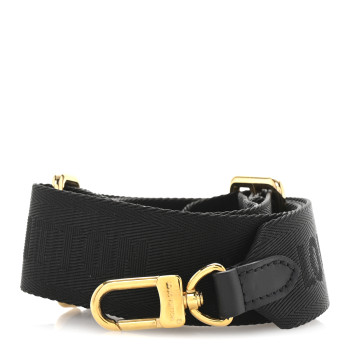 LOUIS VUITTON Nylon Petite Malle Souple Shoulder Strap Black