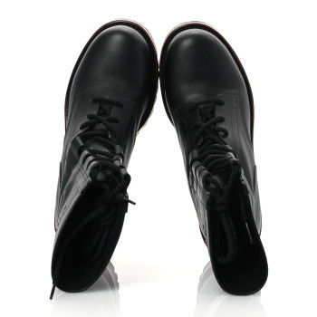 CHRISTIAN DIOR Calfskin Dior Quest 35mm Hiking Boots 41 Black