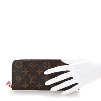 LOUIS VUITTON Monogram Clemence Wallet Fuchsia