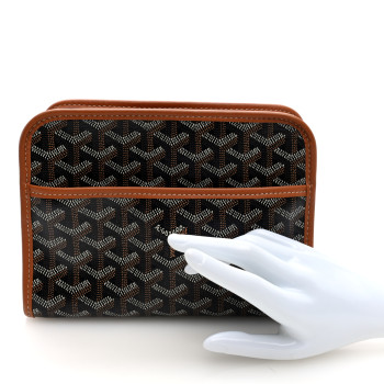GOYARD Goyardine Jouvence PM Toiletry Pouch Black Gold