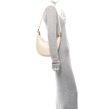BOTTEGA VENETA Smooth Calfskin Hula Hoop Shoulder Bag Sea Salt