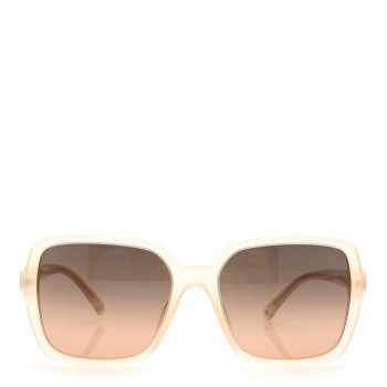 CHANEL Acetate Square Sunglasses 5505 Light Brown