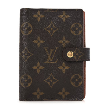 LOUIS VUITTON Monogram Small Ring Agenda Cover