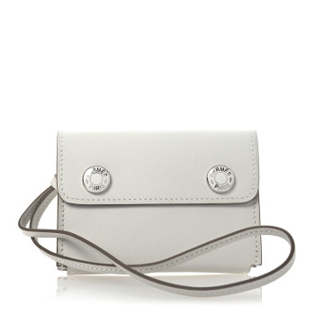 HERMES Swft Hermesnap Card Holder Gris Pale