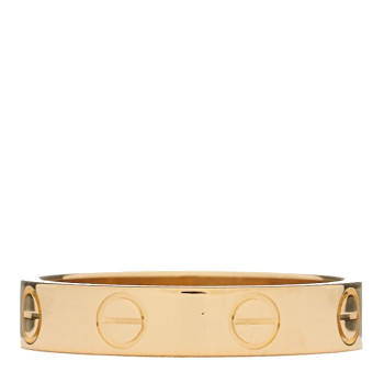 CARTIER 18K Yellow Gold 3.5mm LOVE Wedding Band Ring 50 5.25