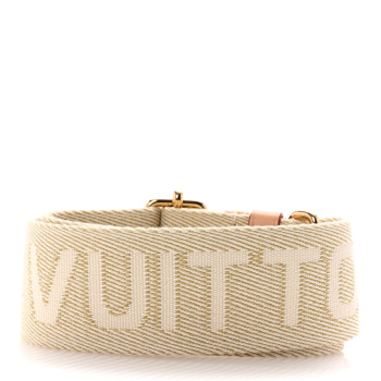 LOUIS VUITTON Jacquard High Rise Shoulder Strap Beige