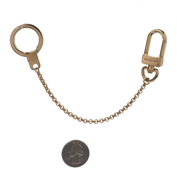 LOUIS VUITTON Metal Pochette Extender Key Ring Chain Gold