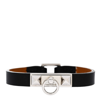 HERMES Chamonix Micro Rivale Bracelet XS Black