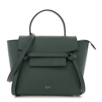 CELINE Grained Calfskin Nano Belt Bag Amazone