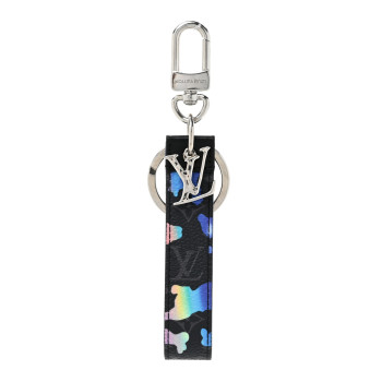 LOUIS VUITTON Monogram Eclipse Sunrise Room With A View Dragonne Bag Charm Key Holder