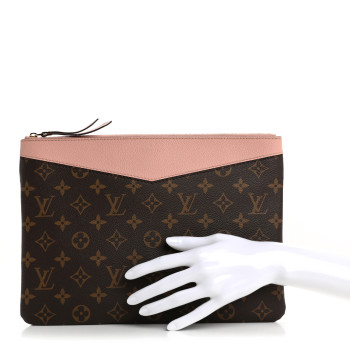 LOUIS VUITTON Monogram Daily Pouch Rose Poudre