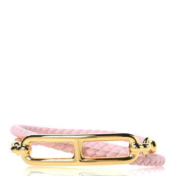 HERMES Swift Roulis Double Tour Bracelet Rose Sakura