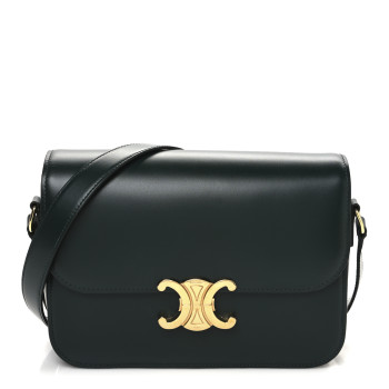 CELINE Shiny Calfskin Medium Triomphe Amazone