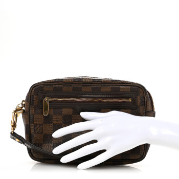 LOUIS VUITTON Damier Ebene Pochette Billets Macao