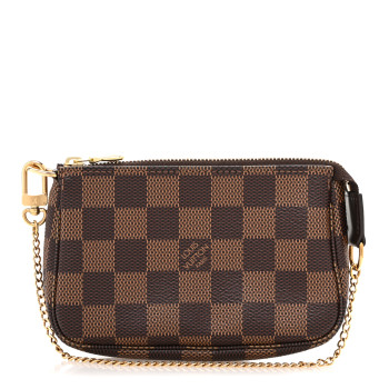 LOUIS VUITTON Damier Ebene Mini Pochette Accessories
