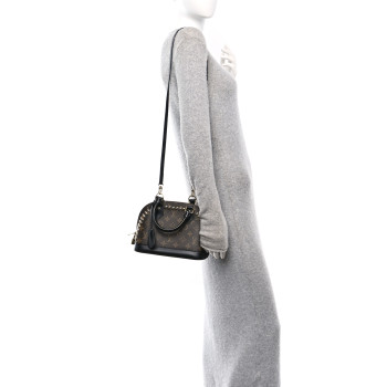 LOUIS VUITTON Monogram Macassar Studded Alma BB