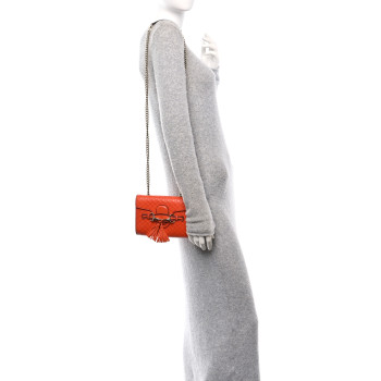 GUCCI Soft Microguccissima Mini Emily Chain Shoulder Bag Sun Orange