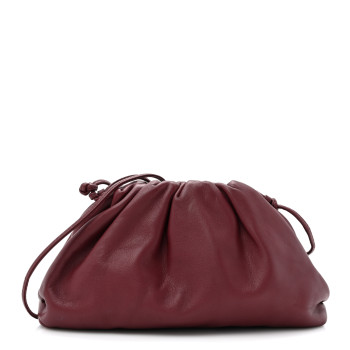 BOTTEGA VENETA Butter Calfskin The Mini Pouch Bordeaux
