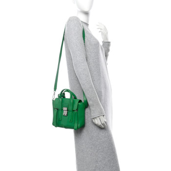 3.1 PHILLIP LIM Calfskin Mini Pashli Satchel Green