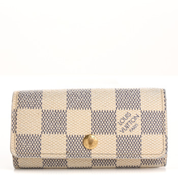 LOUIS VUITTON Damier Azur Multicles 4 Key Holder