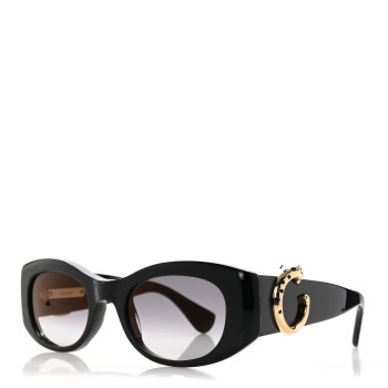 CARTIER Acetate Panthere C-Logo Sunglasses CT0472S Black