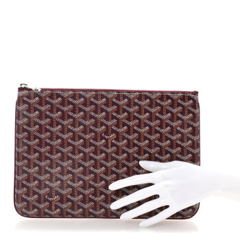 GOYARD Goyardine Senat Pochette MM Burgundy