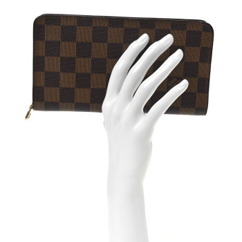 LOUIS VUITTON Damier Ebene Porte-Monnaie Zippe Zippy Wallet