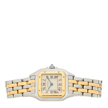 CARTIER Stainless Steel 18K Yellow Gold 22mm Panthere Quartz Watch