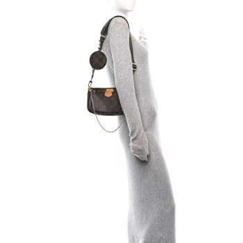 LOUIS VUITTON Monogram Multi Pochette Accessories Kaki