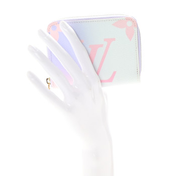 LOUIS VUITTON Monogram Giant Spring In The City Zippy Coin Purse Sunrise Pastel