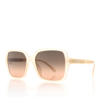 CHANEL Acetate Square Sunglasses 5505 Light Brown
