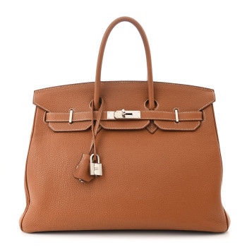 HERMES Togo Birkin 35 Gold