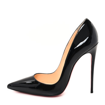 CHRISTIAN LOUBOUTIN Patent So Kate 120 Pumps 38 Black