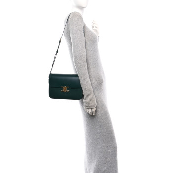CELINE Shiny Calfskin Medium Triomphe Amazone