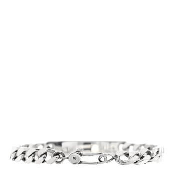 GUCCI Sterling Silver GucciGhost Hamlet Skull ID Chain Bracelet