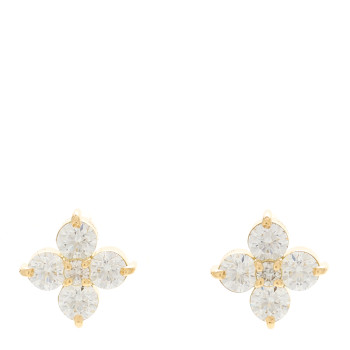 PARKER & WEST 18K Yellow Gold Diamond 1.66ctw Flower Stud Earrings
