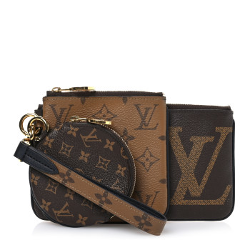 LOUIS VUITTON Reverse Monogram Giant Trio Pouch
