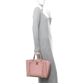LOUIS VUITTON Calfskin Lockmeto Rose Poudre