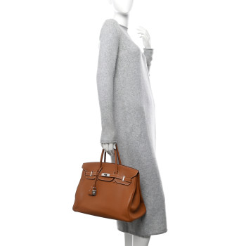 HERMES Togo Birkin 35 Gold