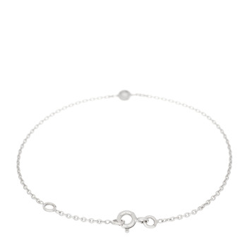 CHRISTIAN DIOR 18K White Gold Diamond Station Bracelet