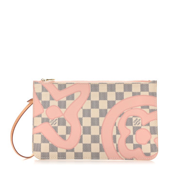 LOUIS VUITTON Damier Azur Tahitienne Neverfull MM GM Pochette