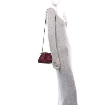 BOTTEGA VENETA Butter Calfskin The Mini Pouch Bordeaux