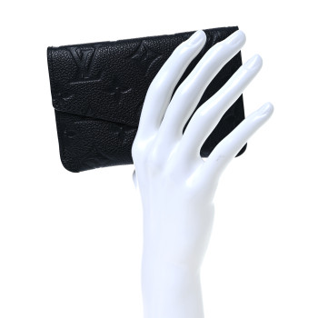 LOUIS VUITTON Empreinte Key Pouch Black