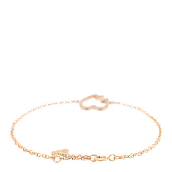 TIFFANY 18K Rose Gold Diamond T Heart Bracelet