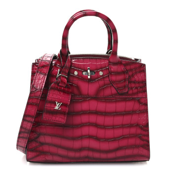 LOUIS VUITTON Brilliant Alligator Mini City Steamer Fuchsia