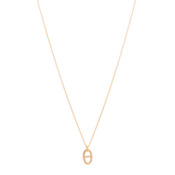 HERMES 18K Rose Gold PM Farandole Pendant Necklace