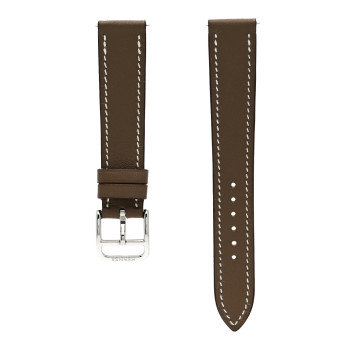 HERMES Swift 21mm Heure H Hour Watch Strap  Etoupe