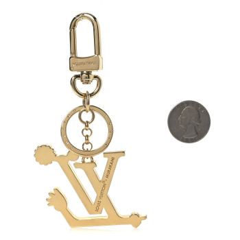 LOUIS VUITTON LV X TM Iconic Superflat Bag Charm Key Holder Multicolor