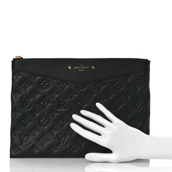 LOUIS VUITTON Empreinte Daily Pouch Black