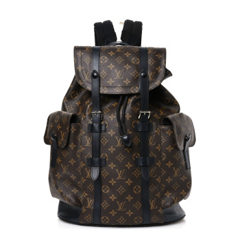 LOUIS VUITTON Monogram Macassar Christopher PM Backpack